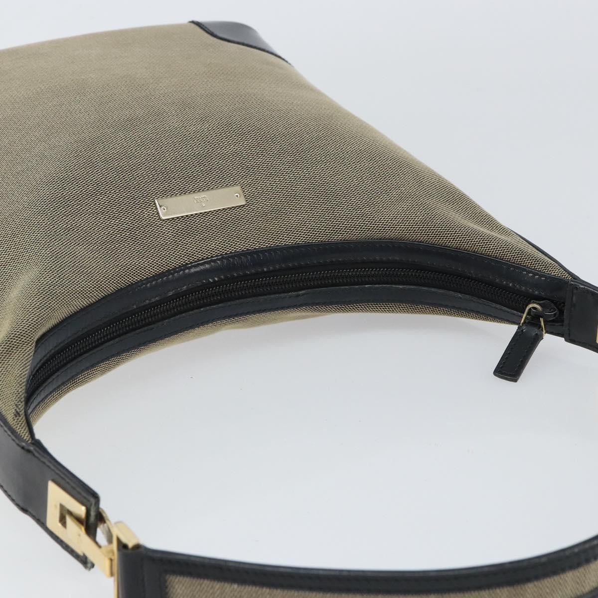 Gucci Zip Hobo Canvas, BEIGE, CANVAS, Shoulder bag