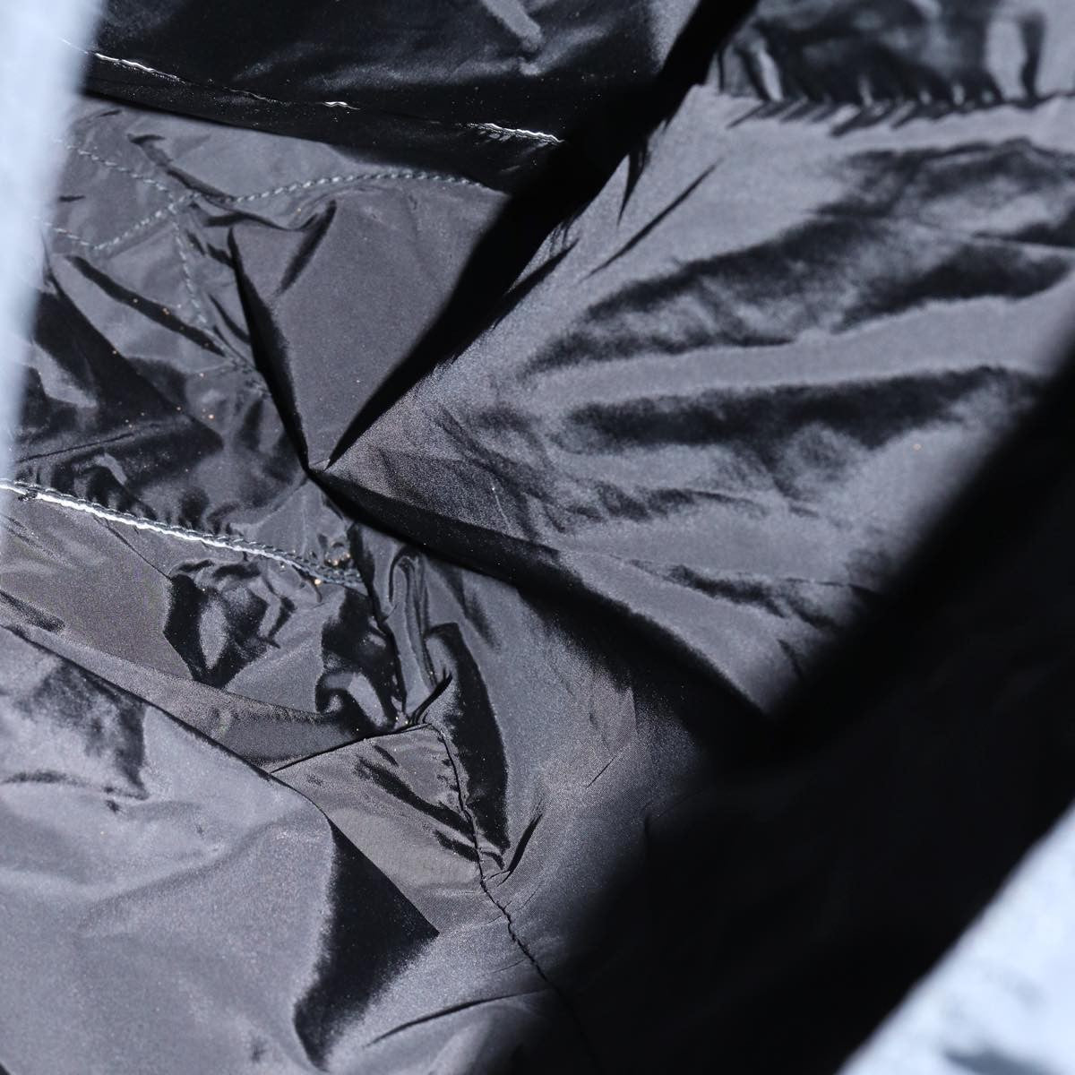 Prada Side Pocket Tote Nylon, BLACK, NYLON, Tote bag