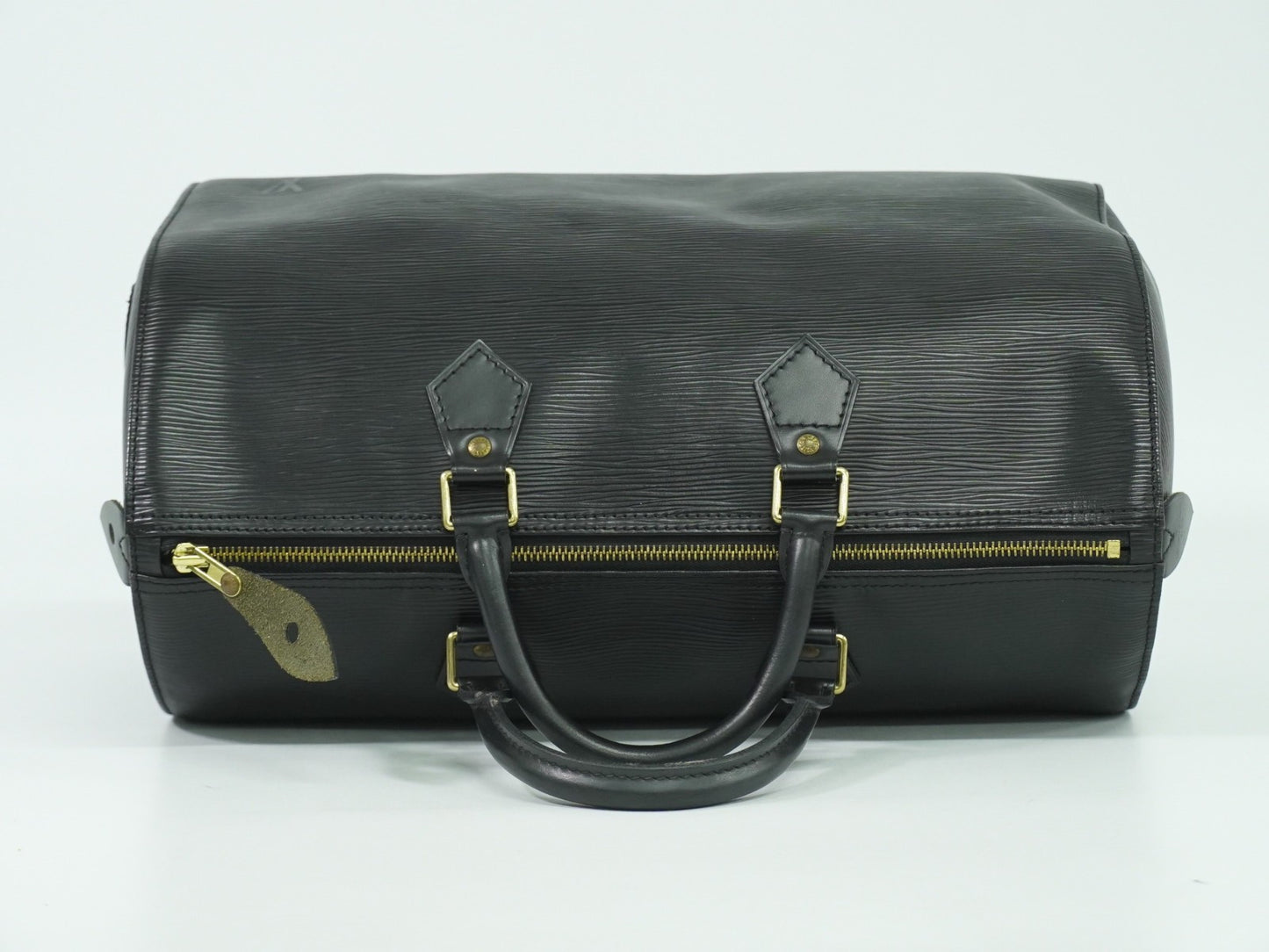 Louis Vuitton Speedy Handbag Epi Leather, BLACK, LEATHER, Handbag