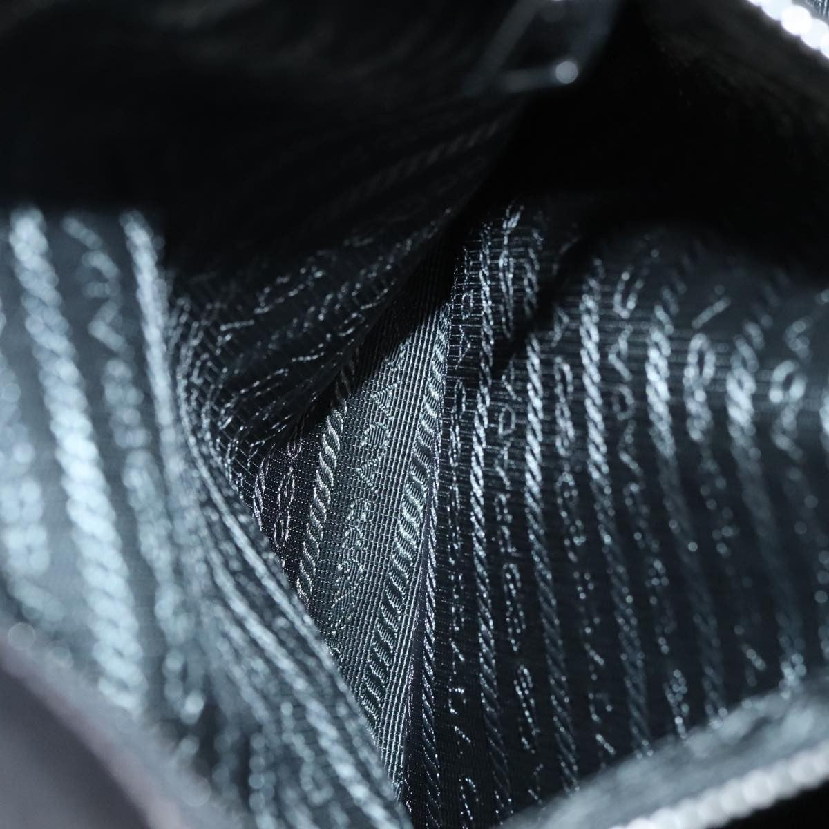 Prada Waves Chain Tote Leather and Tessuto, SILVER, LEATHER, Tote bag