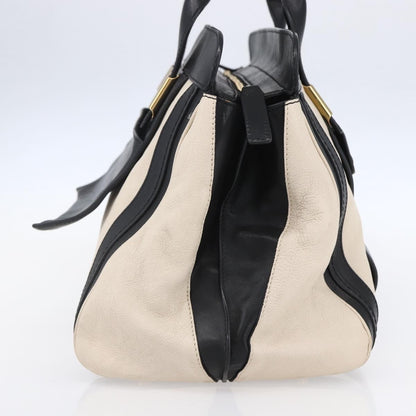 Chloe Alice Satchel Leather, BLACK, LEATHER, Handbag