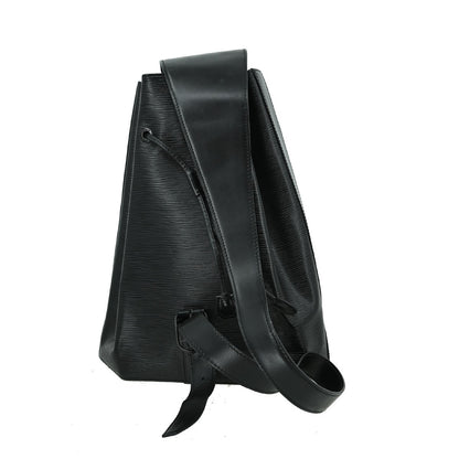 Louis Vuitton Sac a Dos Drawstring Backpack Epi Leather, BLACK, LEATHER, Backpack