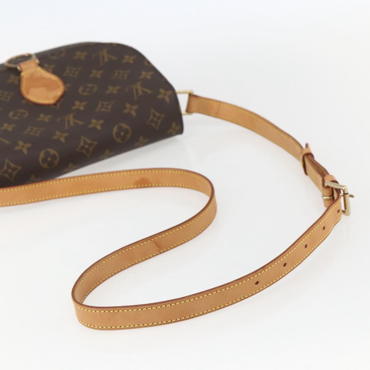 Louis Vuitton Saint Cloud Handbag Monogram Canvas, BROWN, CANVAS, Shoulder bag