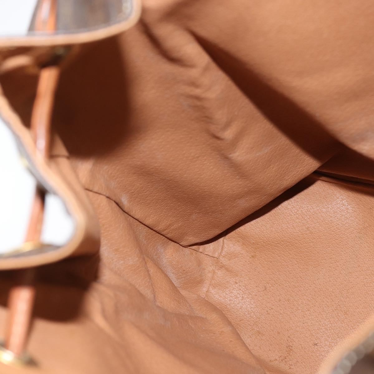 Celine Vintage Backpack Macadam Canvas, BROWN, CANVAS, Backpack