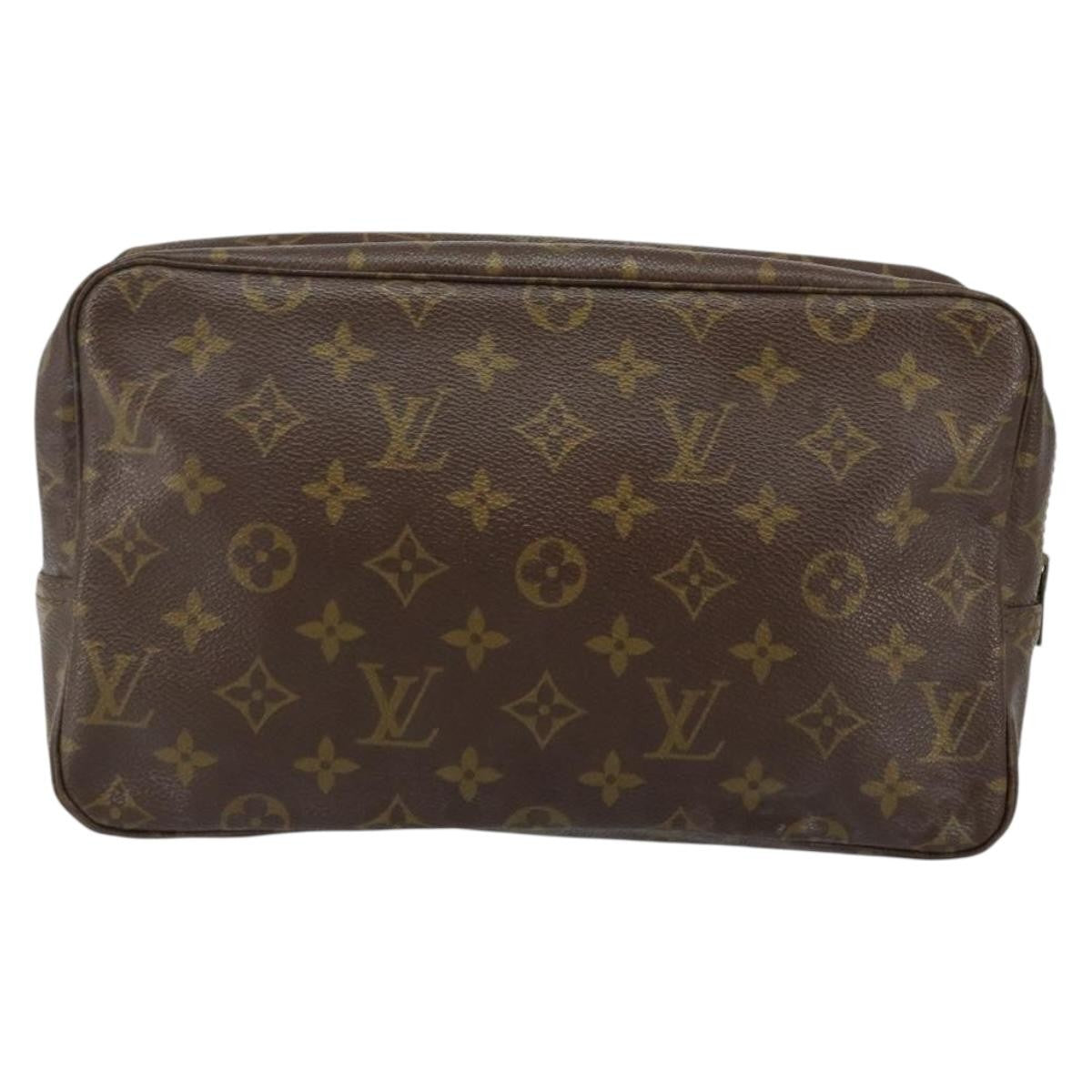 Louis Vuitton Trousse Toiletry Pouch Monogram Canvas, BROWN, CANVAS, Toiletry Case
