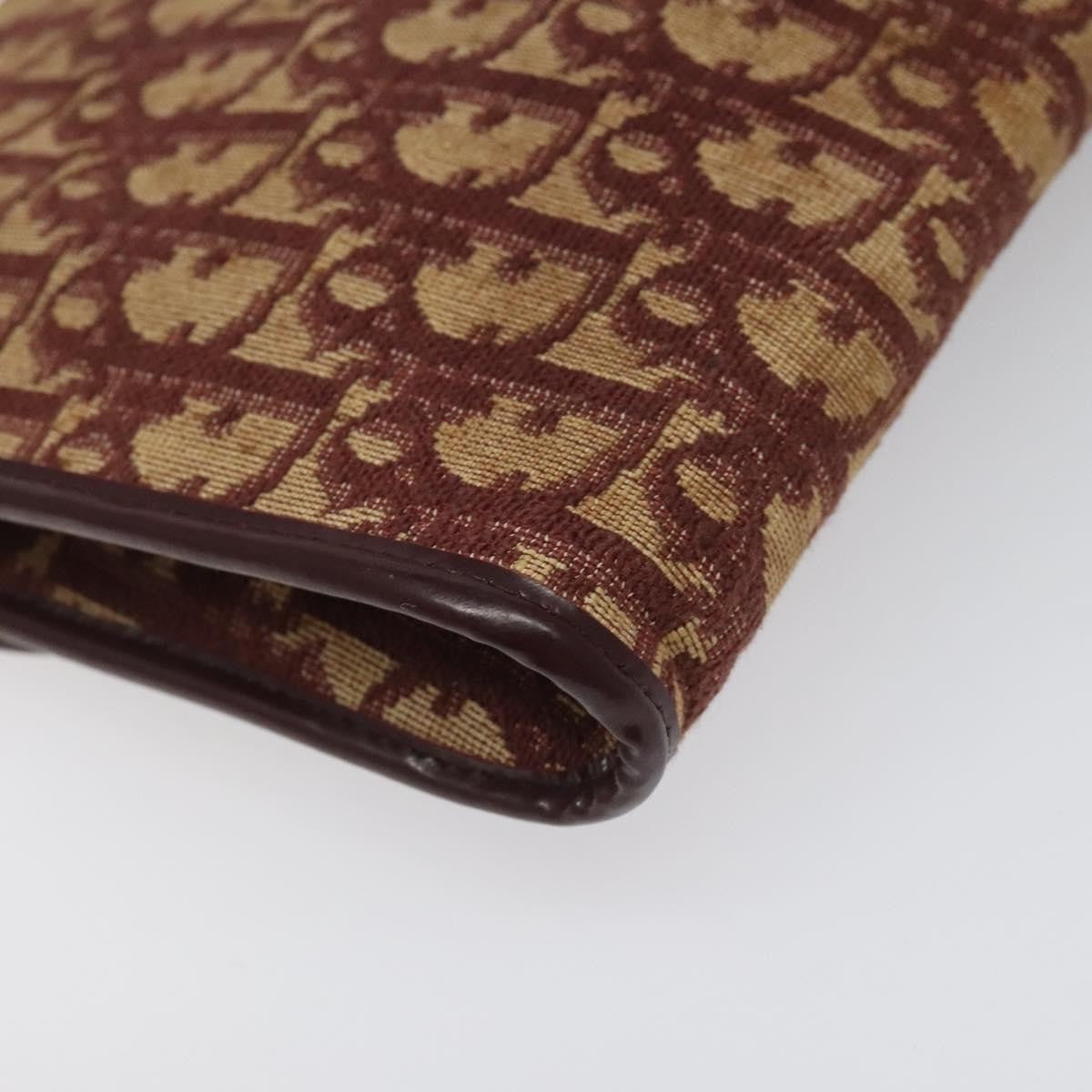 Christian Dior Vintage Trotter Flap Shoulder Bag Canvas, RED, CANVAS, Shoulder bag