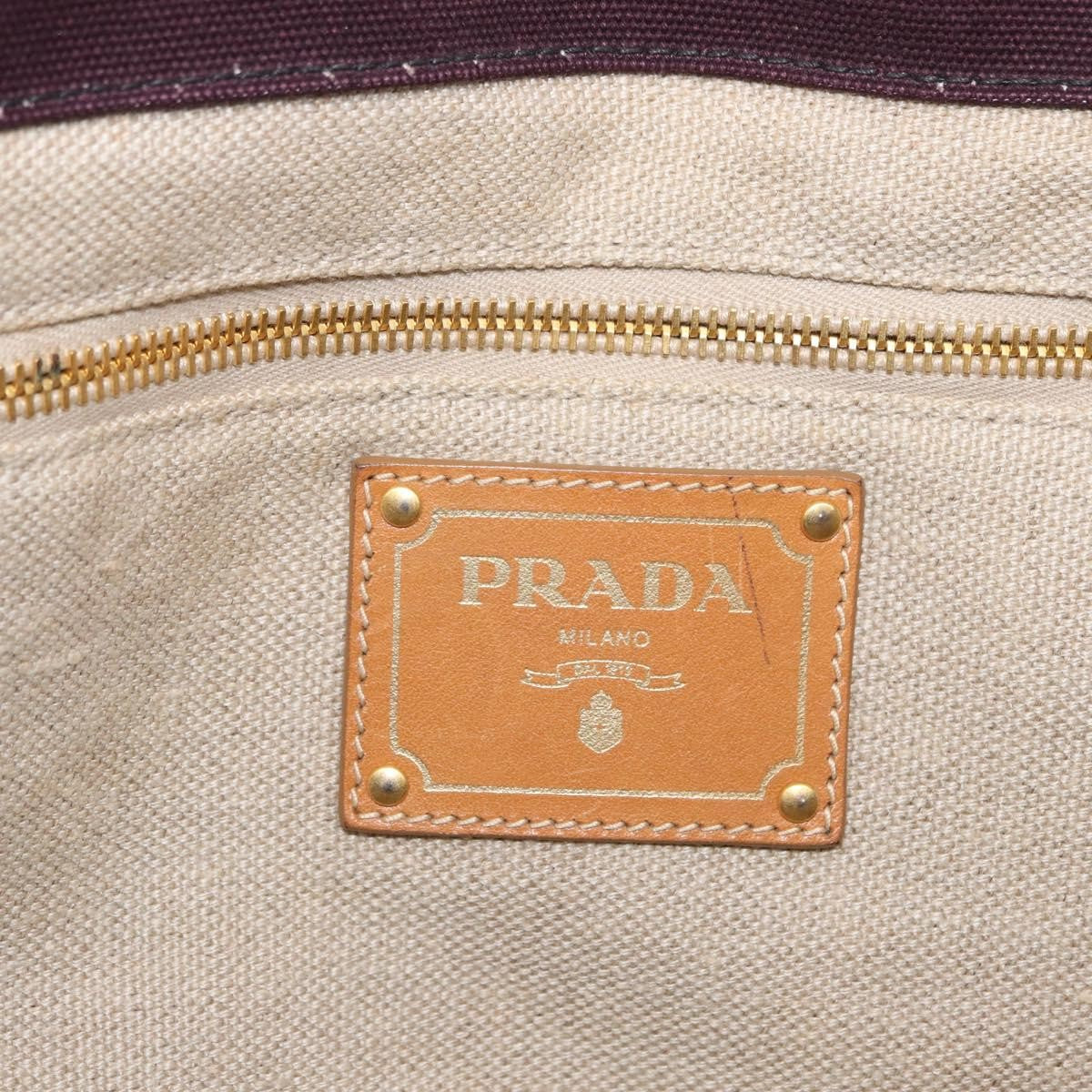 Prada Canapa Tote Canvas, PINK, CANVAS, Tote bag