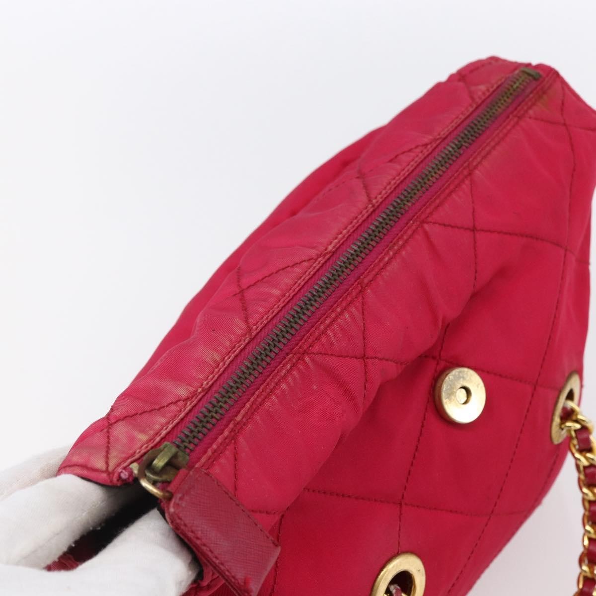 Prada Re-Edition 1995 Chain Tote Quilted Re-Nylon, PINK, NYLON, Shoulder bag