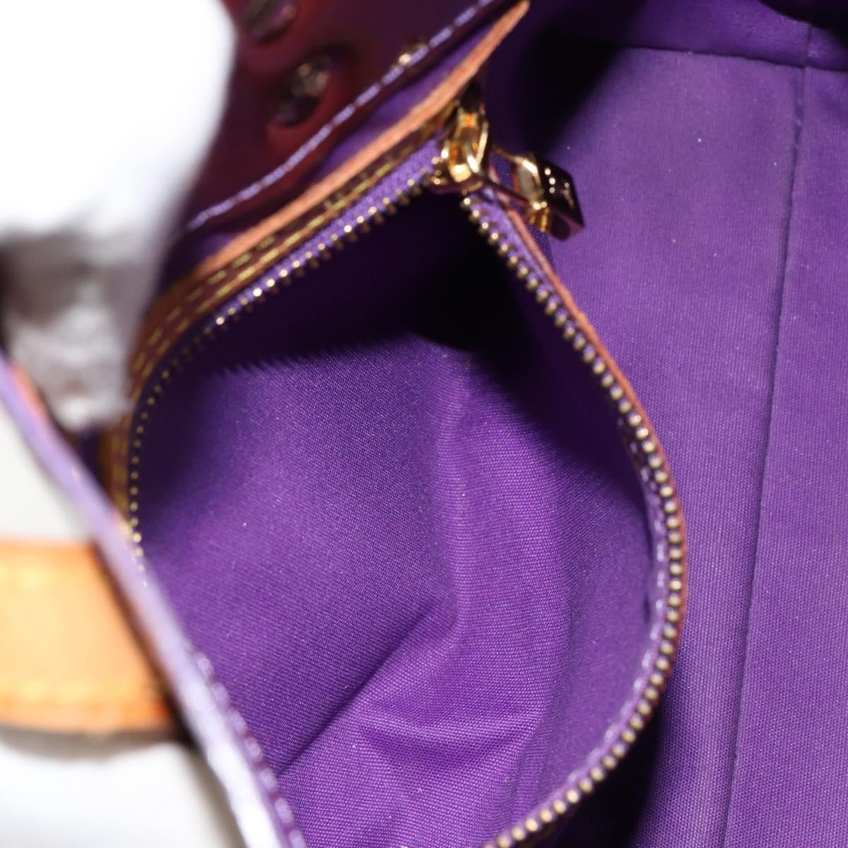 Louis Vuitton Reade Handbag Monogram Vernis, PURPLE, PATENT_LEATHER, Handbag