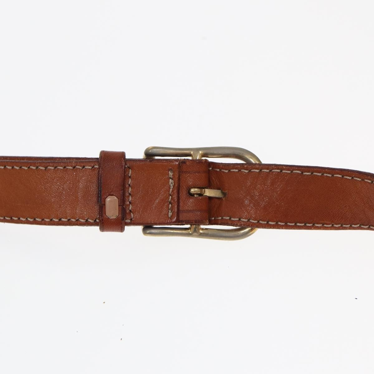 Celine Vintage Macadam Circle Logo Shoulder Bag Canvas and Leather, BROWN, CANVAS, Shoulder bag