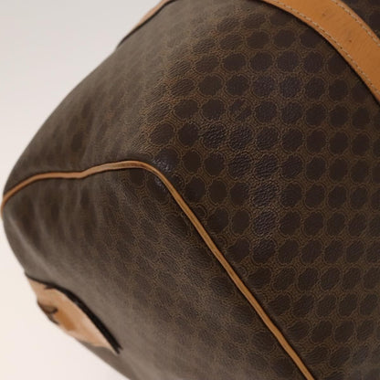 Celine Macadam Handbag Macadam with leather, BROWN, CANVAS, Handbag