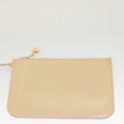 Gucci Vintage Handbag Enamel, BEIGE, PATENT_LEATHER, Handbag