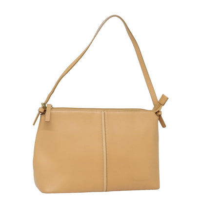 Burberry Vintage Shoulder Bag Leather, BEIGE, LEATHER, Shoulder bag