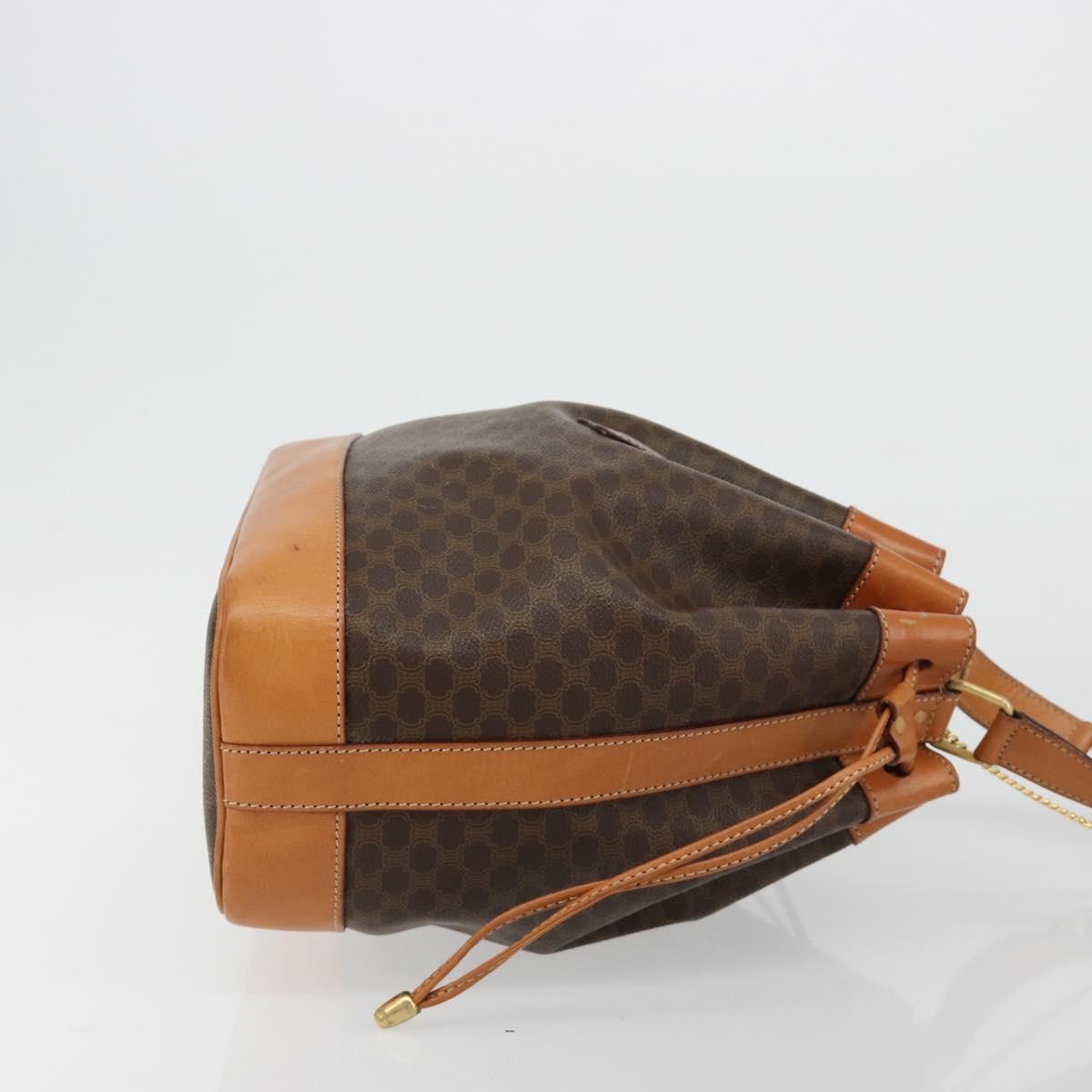 Celine Macadam Shoulder Bag PVC Leather, Brown, PVC, Shoulder Bag