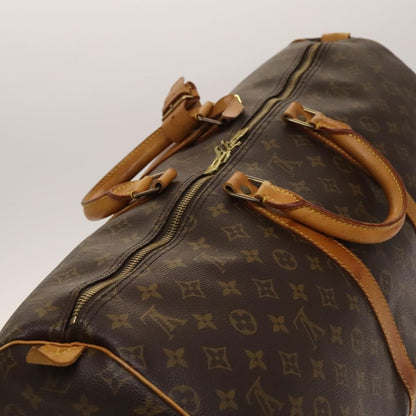 Louis Vuitton Keepall Bag Monogram Canvas, BROWN, CANVAS, Travel bag