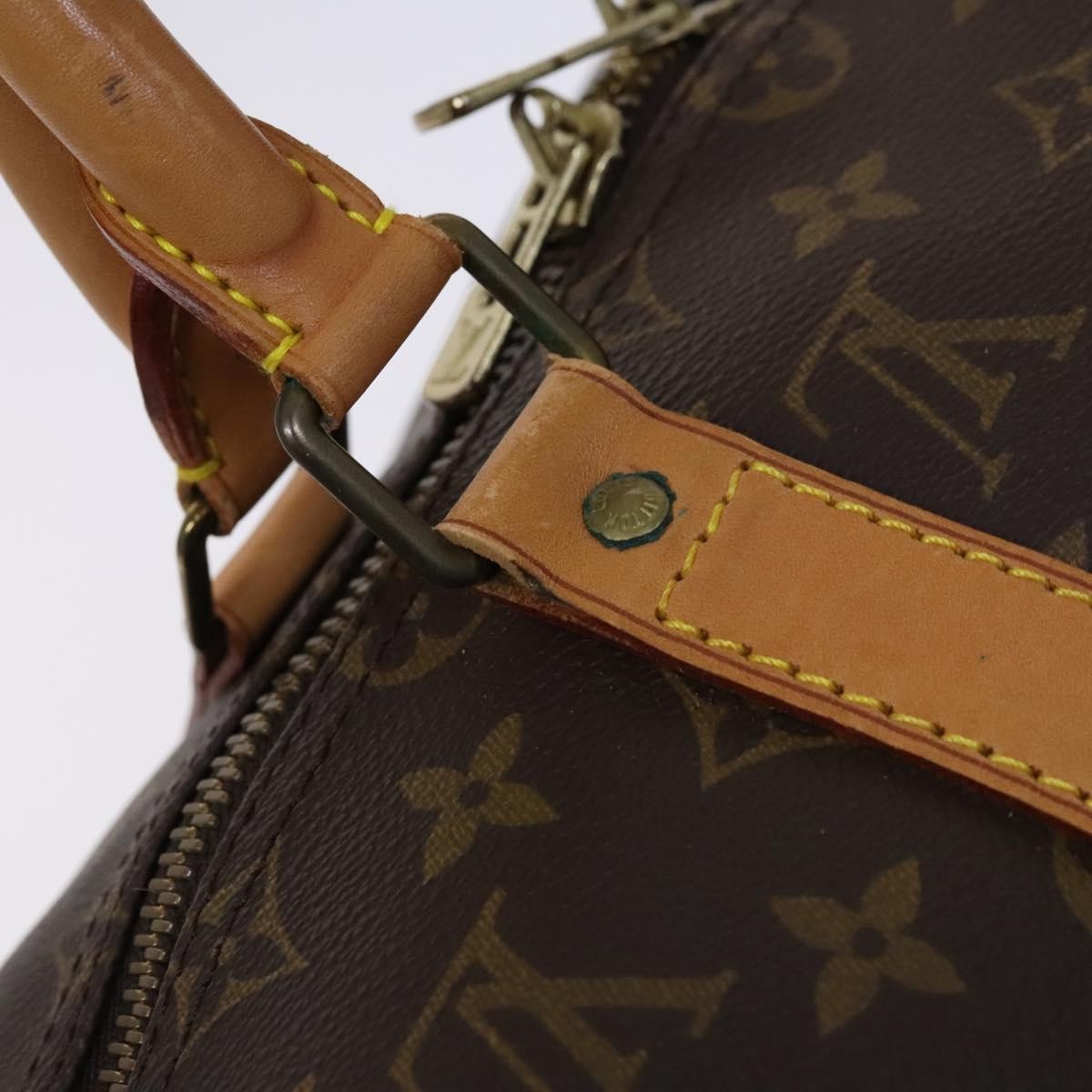 Louis Vuitton Keepall Bag Monogram Canvas, BROWN, CANVAS, Travel bag
