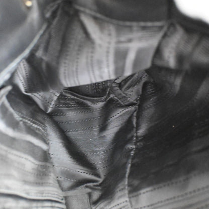 Salvatore Ferragamo Double Gancini Side Buckle Tote Leather, BLACK, LEATHER, Tote bag