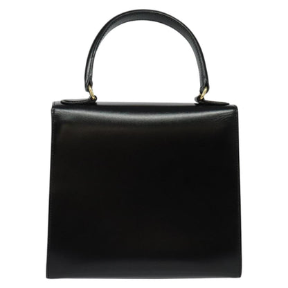 Celine Vintage Logo Top Handle Bag Leather, BLACK, LEATHER, Handbag