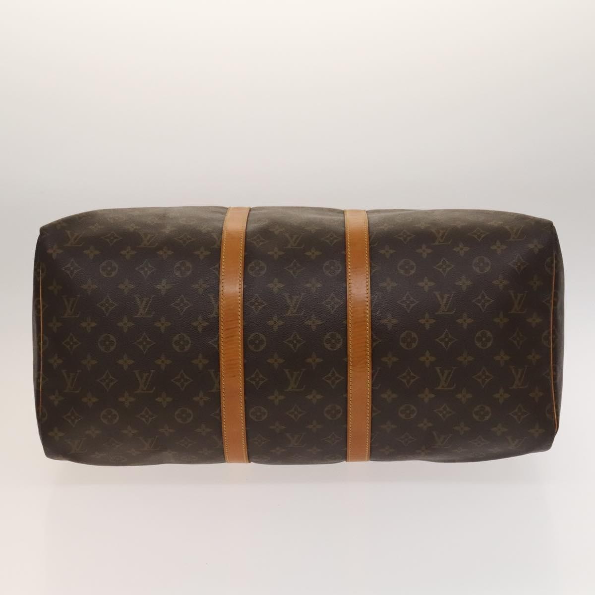 Louis Vuitton Keepall Bag Monogram Canvas, BROWN, CANVAS, Travel bag