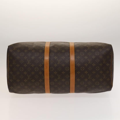 Louis Vuitton Keepall Bag Monogram Canvas, BROWN, CANVAS, Travel bag
