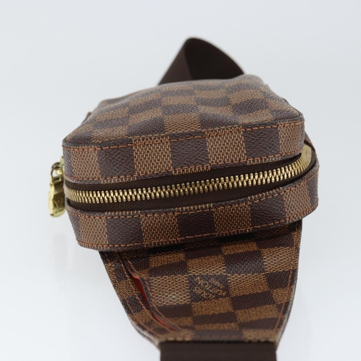 Louis Vuitton Geronimos Waist Bag Damier, BROWN, CANVAS, Clutche & pouche