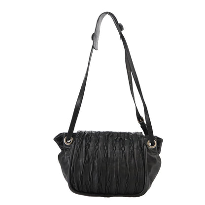 Bally Vintage Shoulder Bag Leather, BLACK, LEATHER, Shoulder bag