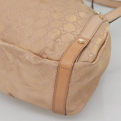 Gucci Abbey Shoulder Bag GG Canvas, BEIGE, CANVAS, Tote bag