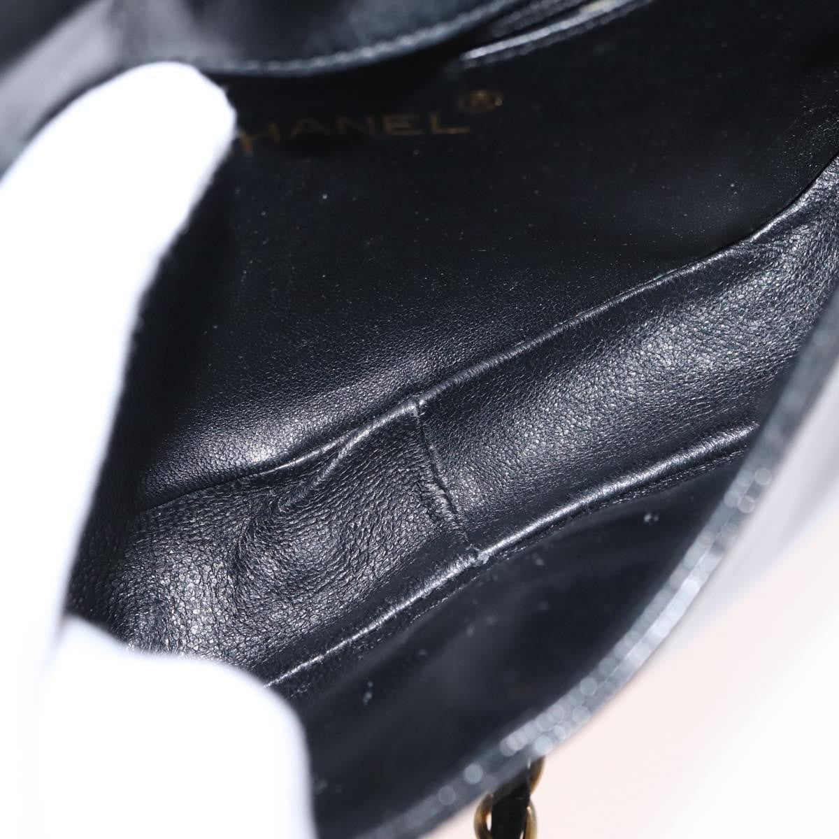 Chanel Vintage CC Stitch Flap Bag Patent, BLACK, PATENT_LEATHER, Shoulder bag