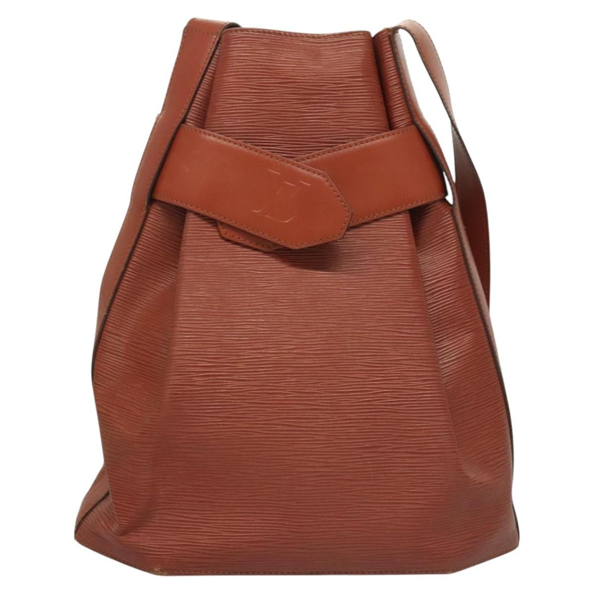 Louis Vuitton Vintage Sac d'Epaule Handbag Epi Leather, BROWN, LEATHER, Shoulder bag