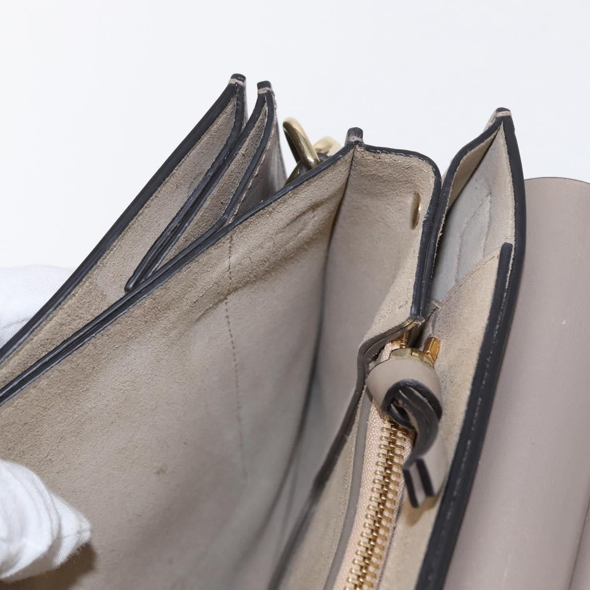 Chloe Faye Shoulder Bag Leather and Suede, BEIGE, SUEDE, Shoulder bag