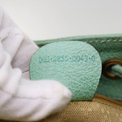 Gucci Vintage Bamboo Drawstring Backpack Suede and Leather, BLUE, SUEDE, Backpack