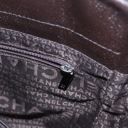 Chanel Chocolate Bar Coco Mark handbag Caviar skin, BROWN, LEATHER, Handbag