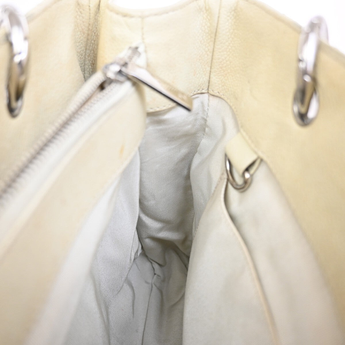 Chanel Grand Shopping Tote Quilted Calfskin, BEIGE, LEATHER, Tote bag