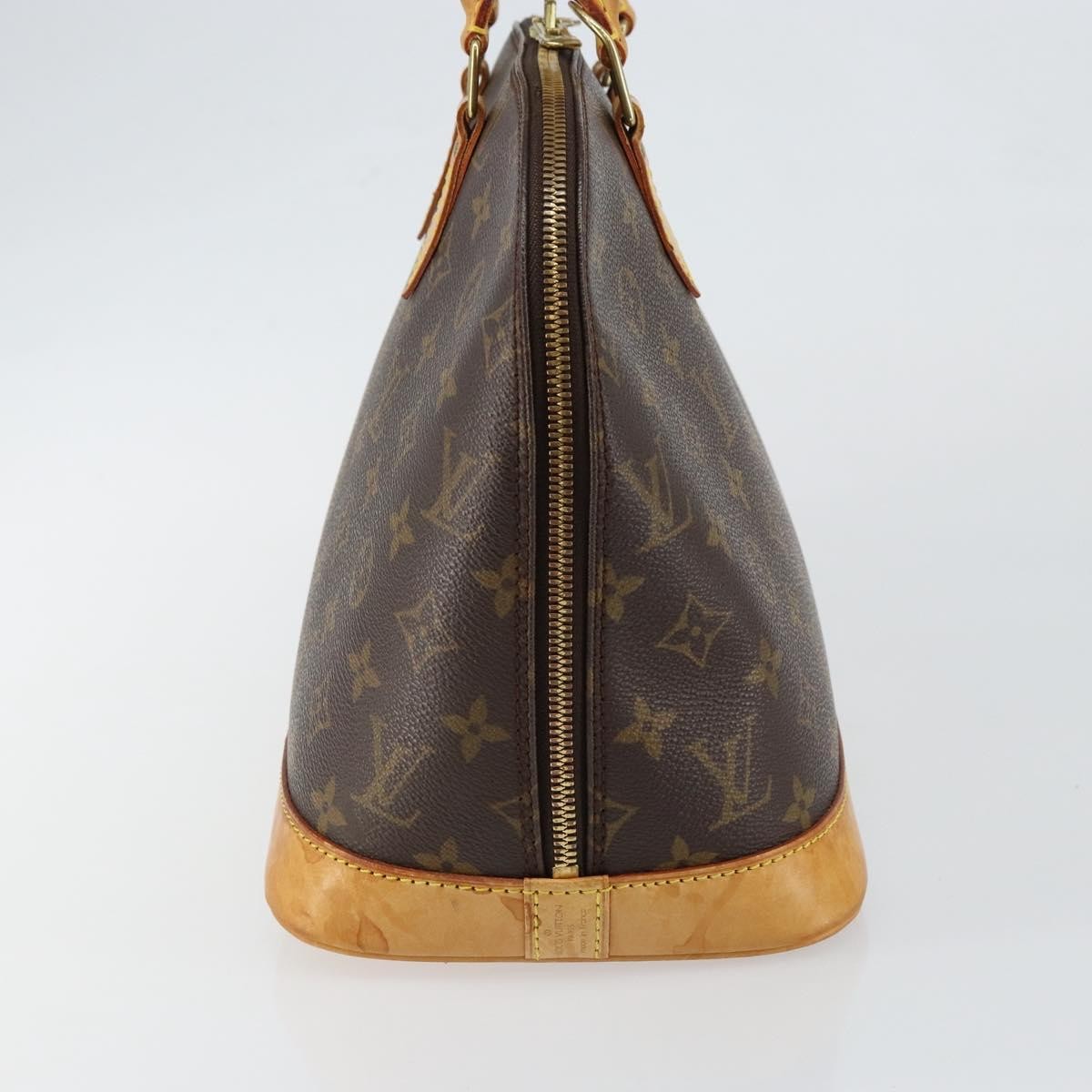 Louis Vuitton Alma Handbag Monogram Canvas, BROWN, CANVAS, Handbag