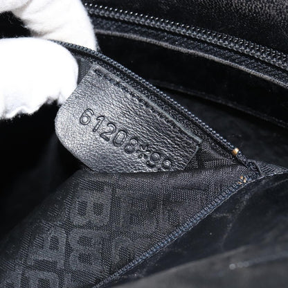 Bally Vintage Handbag Leather, BLACK, LEATHER, Handbag