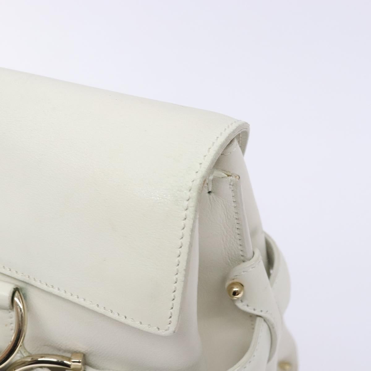 Salvatore Ferragamo Virna Satchel Leather, WHITE, LEATHER, Handbag