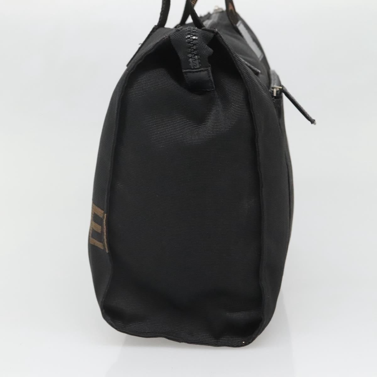 Fendi Vintage Convertible Logo Weekender Nylon, BLACK, CANVAS, Handbag