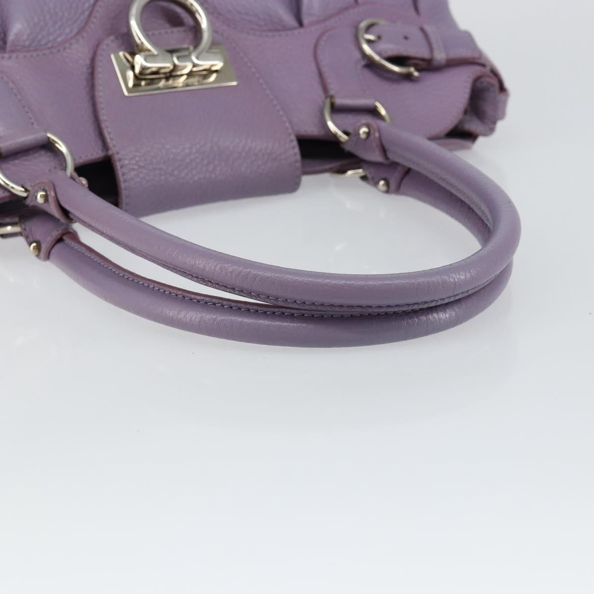 Salvatore Ferragamo Marisa Satchel Leather, PURPLE, LEATHER, Handbag