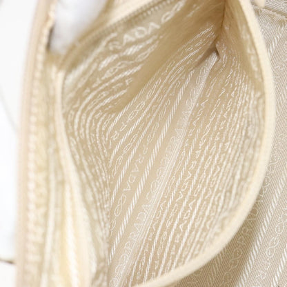 Prada Vintage Handbag Leather, BEIGE, LEATHER, Handbag