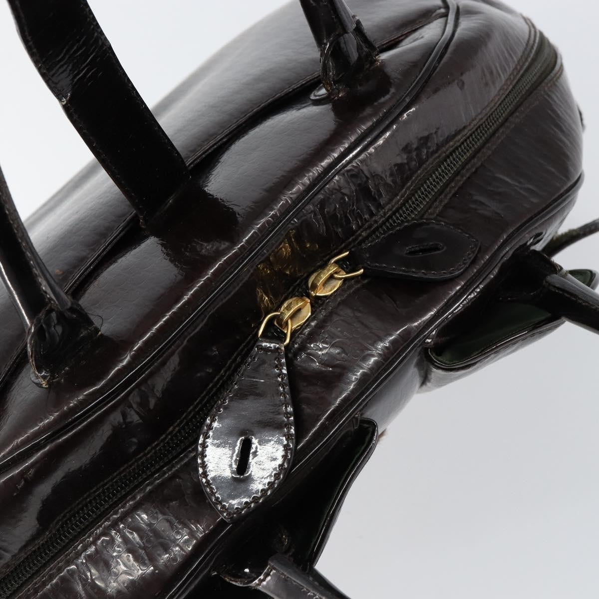 Christian Dior Vintage Saddle Bowler Bag Trotter Canvas, BROWN, CANVAS, Handbag