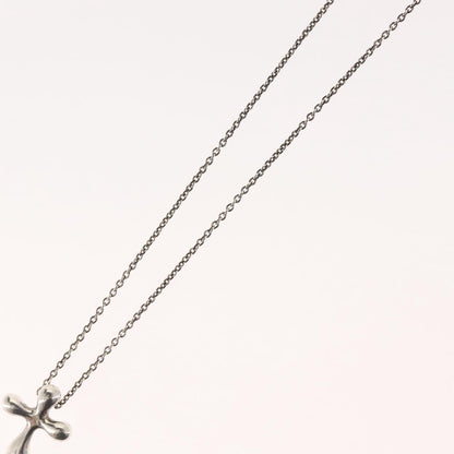 Tiffany & Co. Elsa Peretti Cross Pendant Necklace Sterling Silver, SILVER, SILVER, Necklace