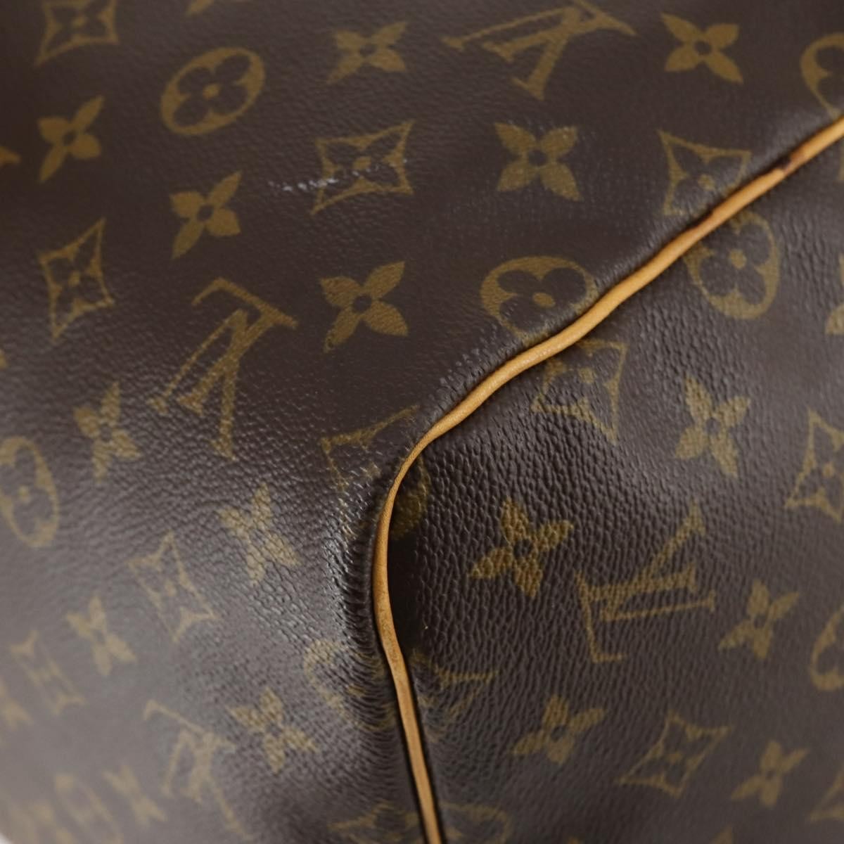 Louis Vuitton Keepall Bag Monogram Canvas, BROWN, CANVAS, Travel bag