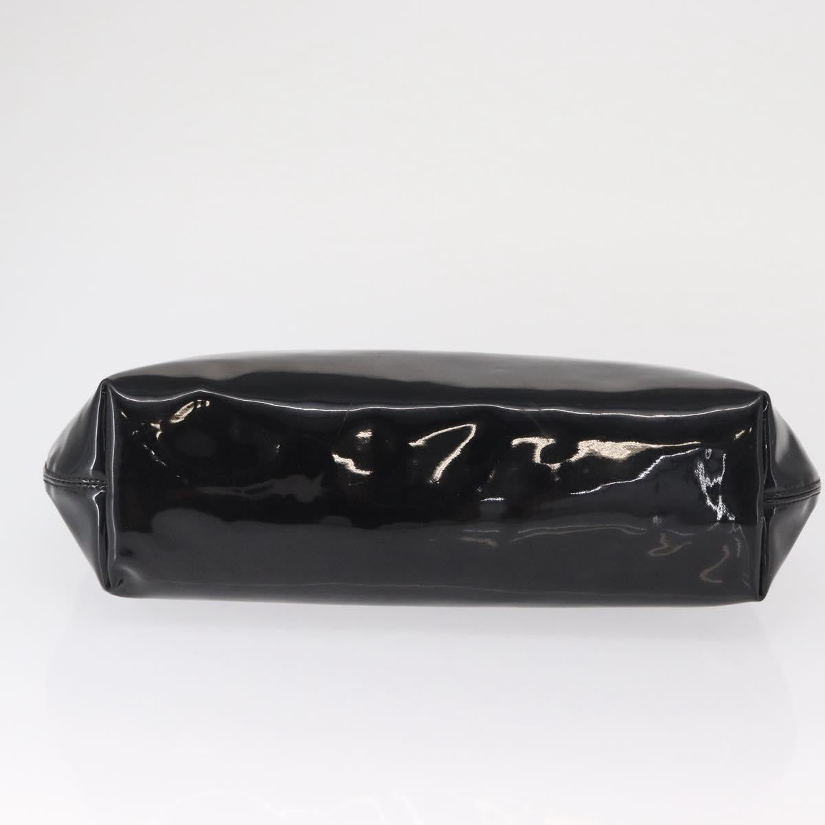 Celine Circle Logo Handbag Patent Leather, BLACK, PATENT_LEATHER, Handbag