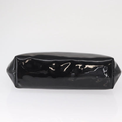 Celine Circle Logo Handbag Patent Leather, BLACK, PATENT_LEATHER, Handbag