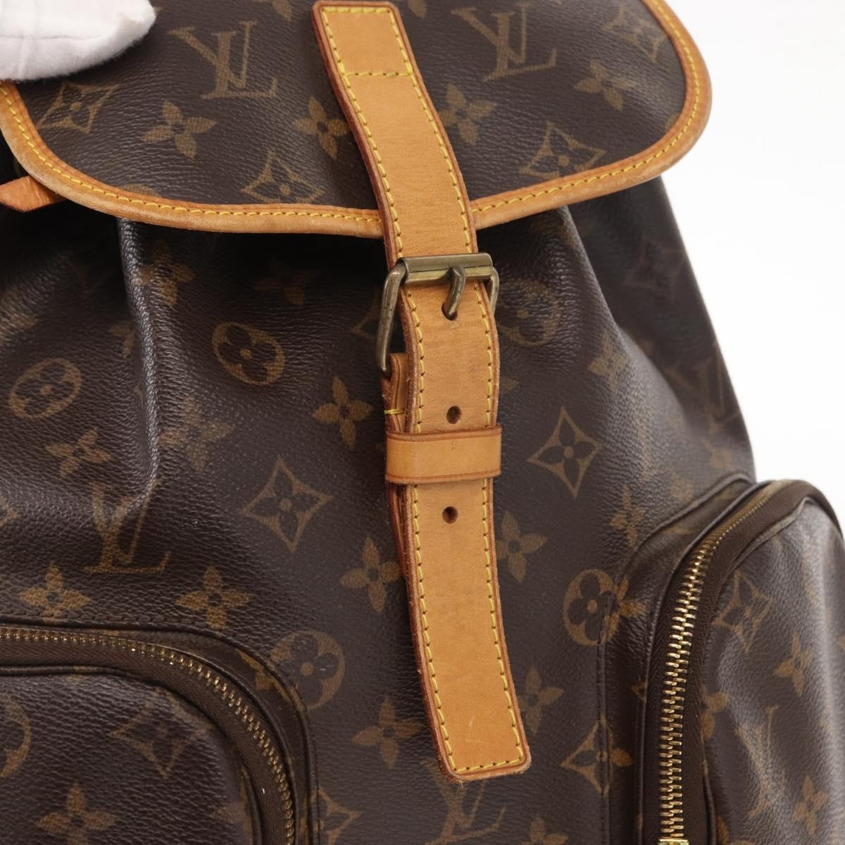 Louis Vuitton Bosphore Backpack Monogram Canvas, BROWN, CANVAS, Backpack