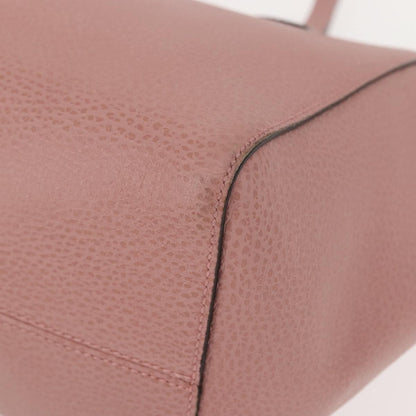 Gucci Swing Tote Leather, PINK, LEATHER, Tote bag