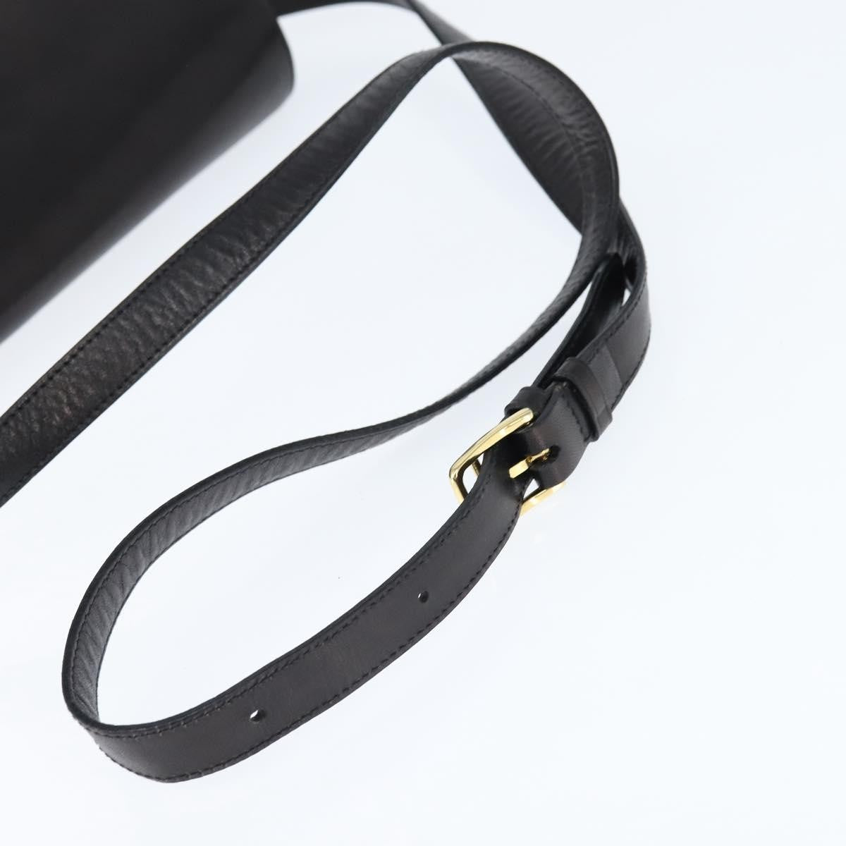 Celine Vintage Triomphe Shoulder Bag Leather, BROWN, LEATHER, Shoulder bag