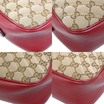 Gucci GG Marmont Shoulder Bag Diagonal Quilted GG Canvas with Leather, BEIGE, CANVAS, Shoulder bag