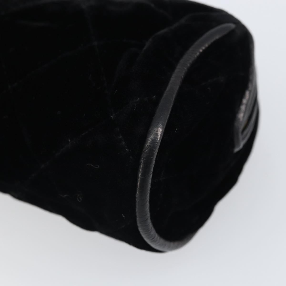 Chanel Vintage gripoix Clutch Velvet, Black, Velvet, Clutch