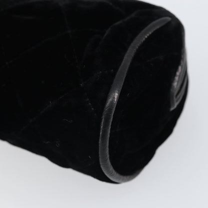 Chanel Vintage gripoix Clutch Velvet, Black, Velvet, Clutch